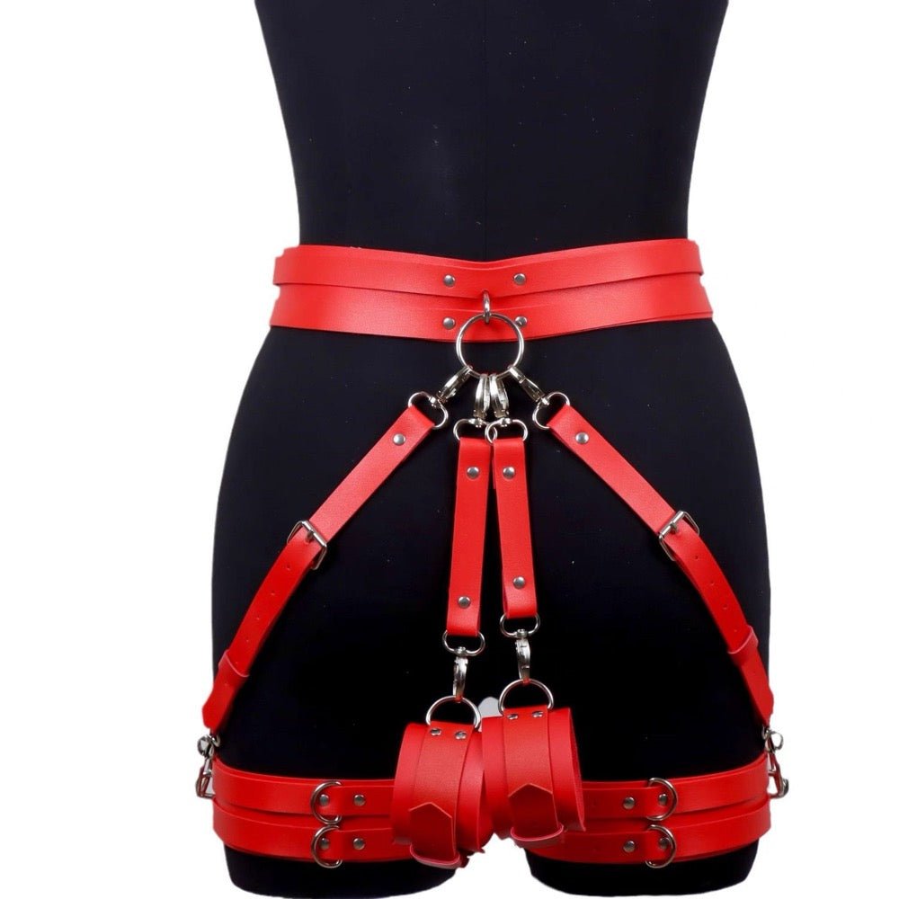 Binding strap adjustable binding thong sexy belt women black un - BabyFansBabyFans