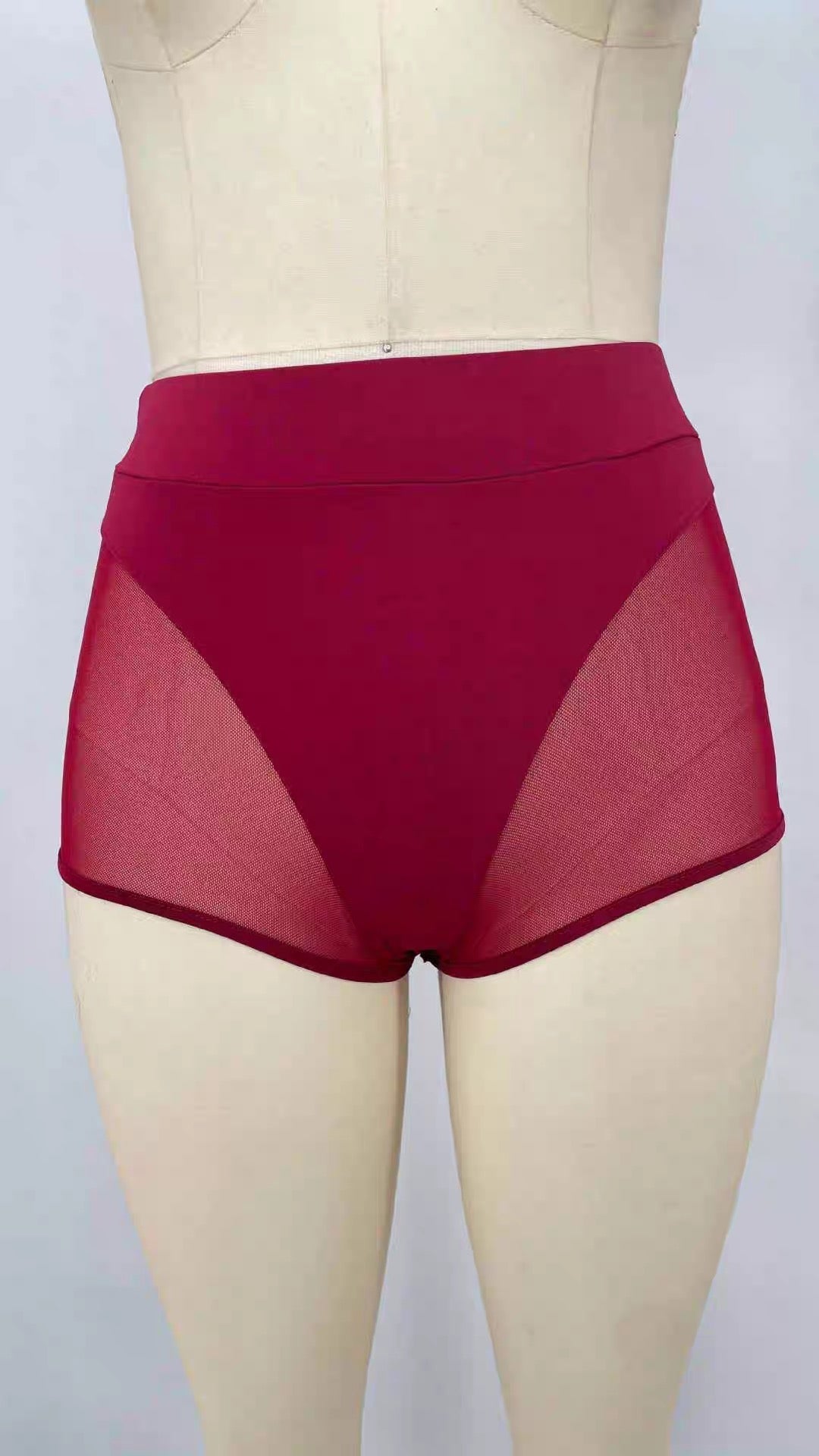 Sexy mesh sports yoga underwear stretch bottoming shorts - BabyFansBabyFans