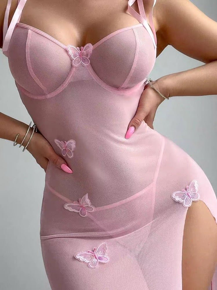 Sexy perspective bow, sleepdress pajamas - BabyFansBabyFans