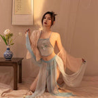 Perspective passion, national tide ancient style, Hanfu, no need to take off clothes, bellyband set - BabyFansBabyFans