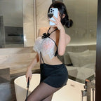 Sexy baring backpack hip pajama set - BabyFansBabyFans