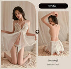 Sexy Pure Lust Nightdress Female Hot Butterfly Sheer Uniform Seduction Pajama Set - BabyFansBabyFans