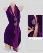 Velvet lady cheongsam, pure desire bare back - BabyFansBabyFans